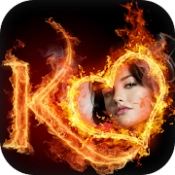 Fire Text Photo Frame‏  APK